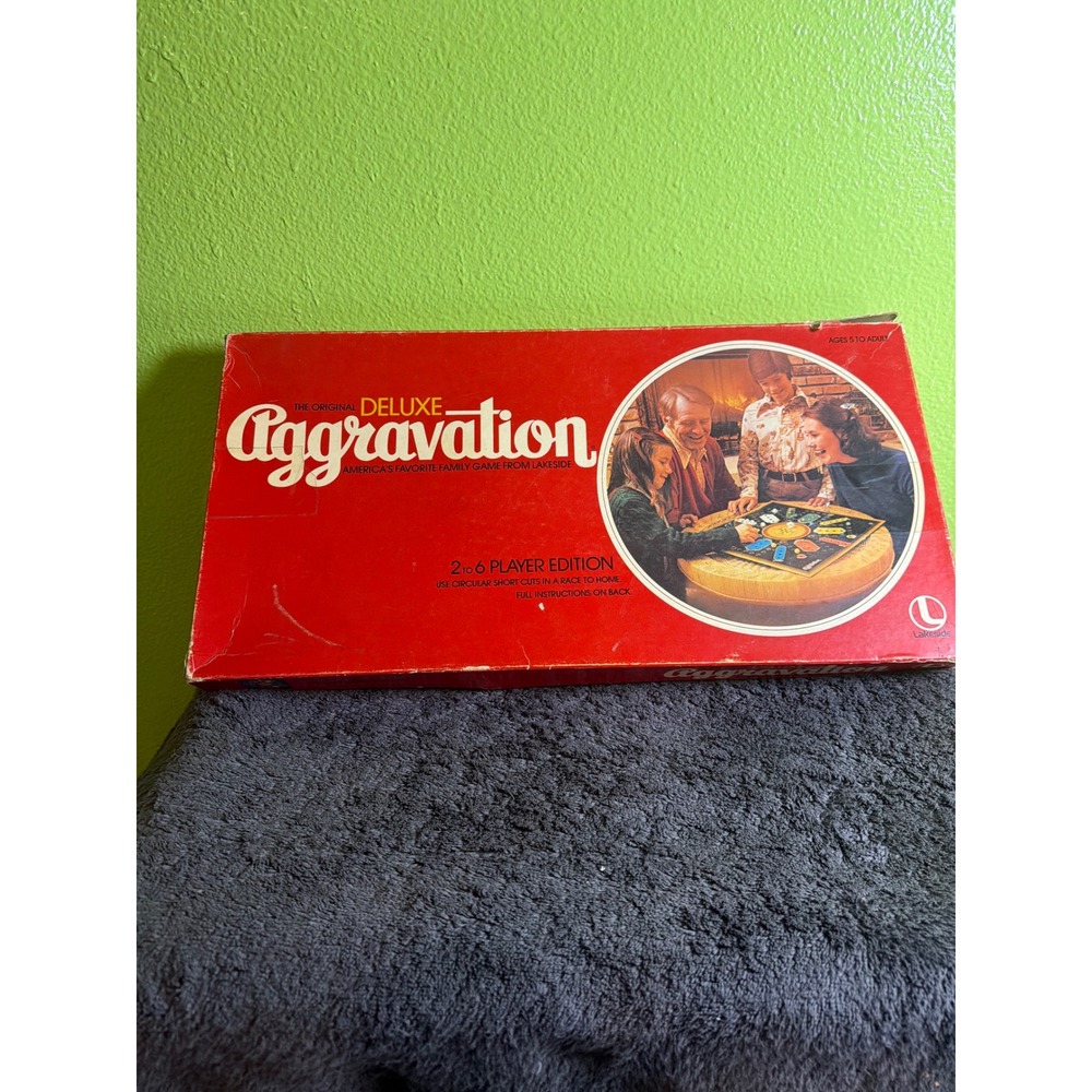 Vintage 1977 Lakeside Deluxe Aggravation Board Game No. 8321 2-6 Players